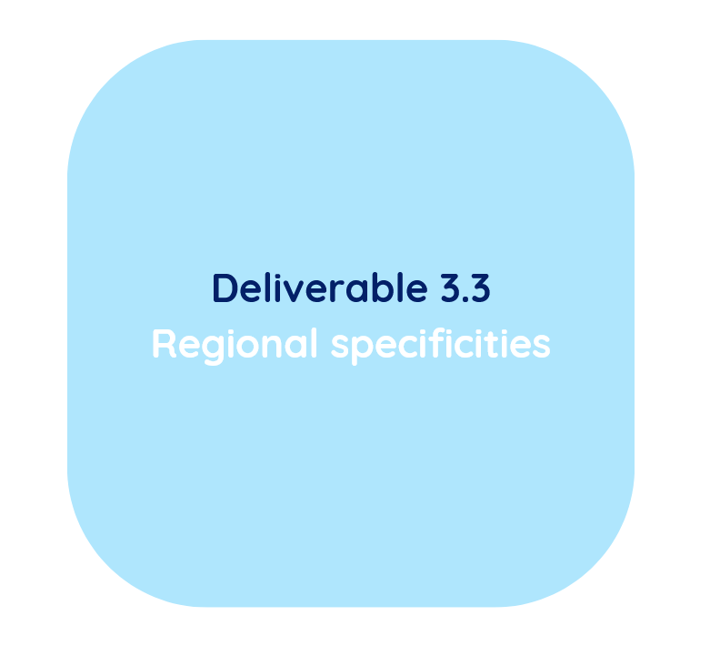  Deliverable 3.3 - Regional specificities